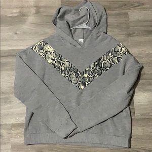 Cropped Buckle Sweatshirt